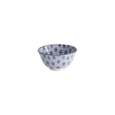 Rice Bowl Nippon Blue Stars, Porcelain, 300 ml, Item No. 16005
