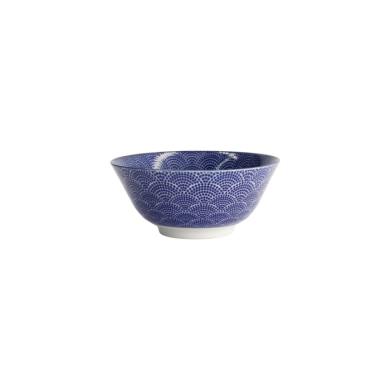 Tayo Bowl Nippon Blue Dots, Porcelain, 500 ml, Item No. 16007
