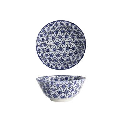 Tayo-Schale Nippon Blue Stars, Porzellan, 500 ml