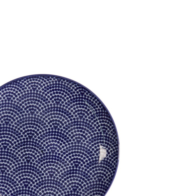 Plate Nippon Blue Dots, Porcelain, Ø 16 cm, Item No. 16019