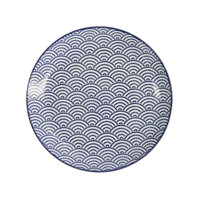 Teller Nippon Blue Waves, Porzellan, Ø 25,7 cm, Art.-Nr. 16024
