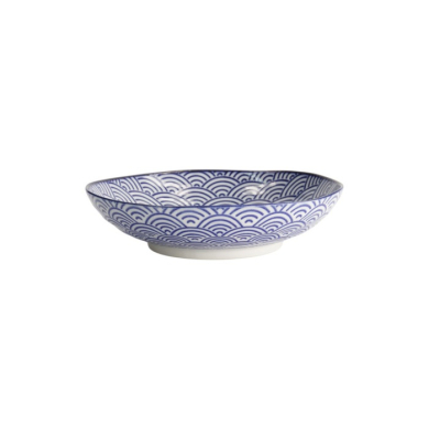 Pastateller Nippon Blue Waves, Porzellan, Ø 21 cm, Art.-Nr. 16027