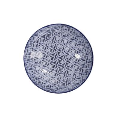 Pasta Plate Nippon Blue Dots, Porcelain, Ø 21 cm, Item No. 16028