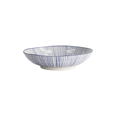 Pastateller Nippon Blue Lines, Porzellan, Ø 21 cm, Art.-Nr. 16030