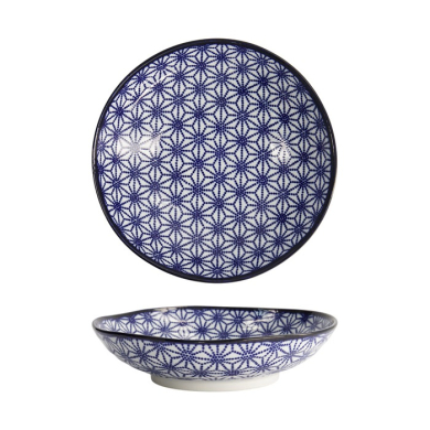 Pastateller Nippon Blue Stars, Porzellan, &Oslash; 21 cm
