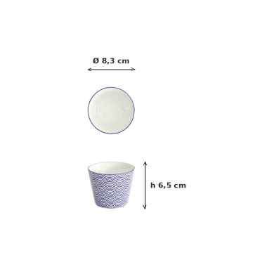 Tea Cup Nippon Blue Waves, Porcelain, 180 ml, Item No. 16033
