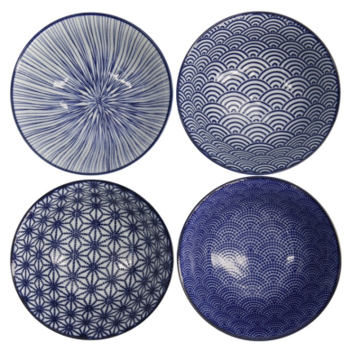 Tayo Bowl Set Nippon Blue, Porcelain, 500 ml, Item No. 16039
