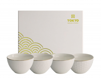 Nippon White 4 Schalen Set bei Tokyo Design Studio (Bild 1 von 6)