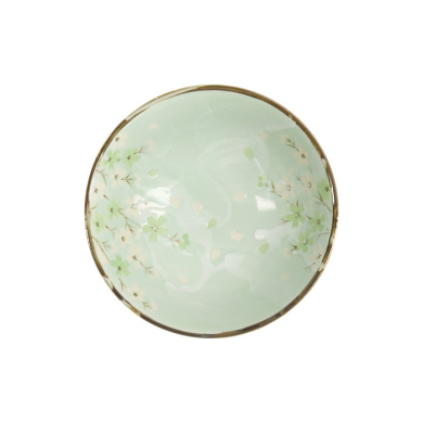 Noodle Bowl Green Cosmos, Stoneware, 1.3 L, Item No. 16504