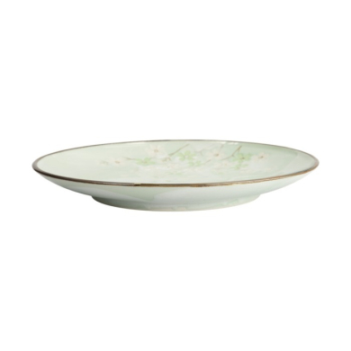 Plate Green Cosmos, Stoneware, Ø 28.5 cm, Item No. 16510