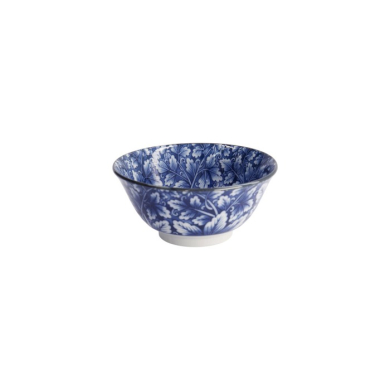 Reisschale Hana Blue Mixed Bowls Dami Botan, Porzellan, 550 ml, Art.-Nr. 16521