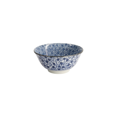 Rice Bowl Hana Blue Mixed Bowls Karakusa, Porcelain, 550 ml, Item No. 16522