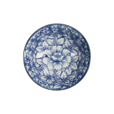 Ramenschale Hana Blue Mixed Bowls Dami Botan, Porzellan, 1,2 l, Art.-Nr. 16538