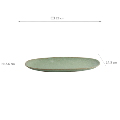 TDS, Platte, Vert Sauge, 28,5 cm x 14 cm, Art.-Nr. 16657