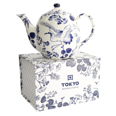 Teekanne Flora Japonica Blau/Weiß, Porzellan, 1,3 l, Art.-Nr. 16729
