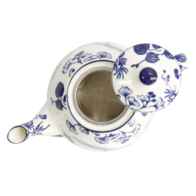 Teekanne Flora Japonica Blau/Weiß, Porzellan, 1,3 l, Art.-Nr. 16729