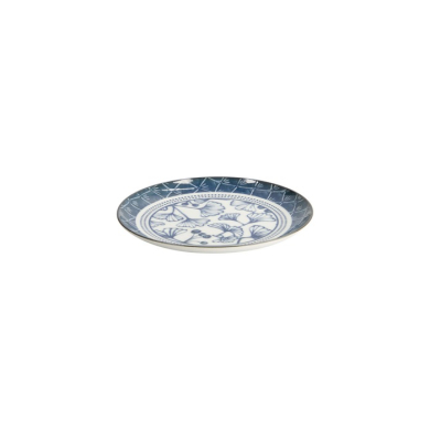 Plate Flora Japonica Gingko Blue, White, Porcelain, Ø 16 cm, Item No. 16847