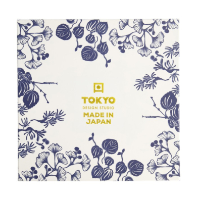 Teller-Set Flora Japonica Blau/Weiß in Geschenkbox, 4-tlg., Porzellan, Ø 25,7 cm, Art.-Nr. 16853