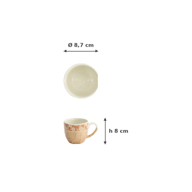 Mug Handmade Pink, 300 ml, Item No. 16861