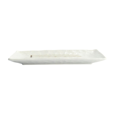 Servierplatte Mino Craft Weiß/Braun, Steinzeug, 31 × 17 cm, Art.-Nr. 16874