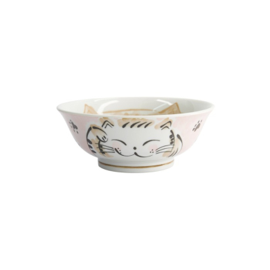 Reisschale Fuku Cat Neko Kawaii Rosa, Porzellan, 1 l, Art.-Nr. 16902