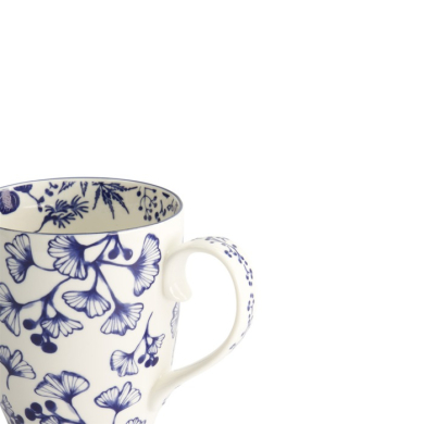 Mug Flora Japonica Gingko Blue, Porcelain, 380 ml, Item No. 16971
