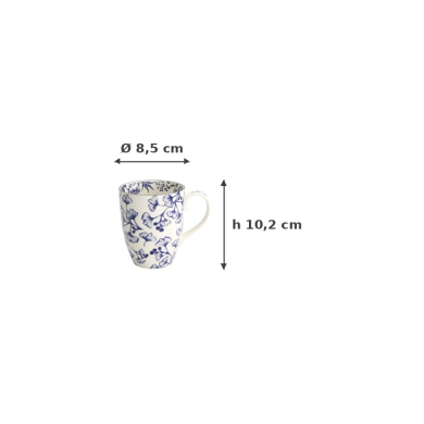 Mug Flora Japonica Gingko Blue in a gift box, Porcelain, 380 ml, Item No. 16976
