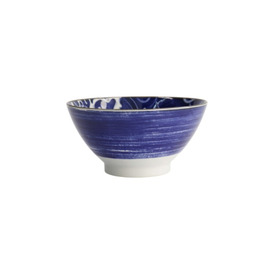 Rice Bowl Japonism Carp Blue, Porcelain, 1 L, Item No. 17107