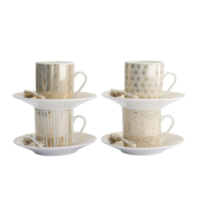 TDS, Espresso Set, Nippon Gold, 12-piece set, Item No. 17154