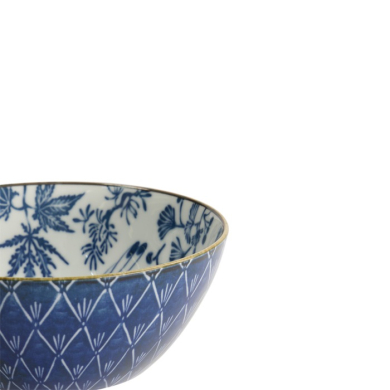 Bowl Flora Japonica Crane Blue, White, Porcelain, 950 ml, Item No. 17592