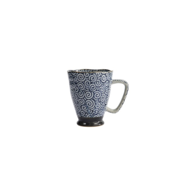 Tasse Circle Blau/Grau, Steinzeug, 400 ml, Art.-Nr. 17725