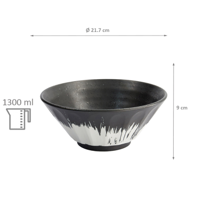 TDS, Ramen Bowl, Mixed Bowls Binsho, Ø 21.7 x 9 cm, Item No. 17744