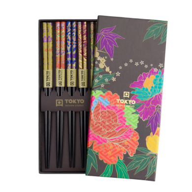 Peony Flower Chopstick Set at Tokyo Design Studio