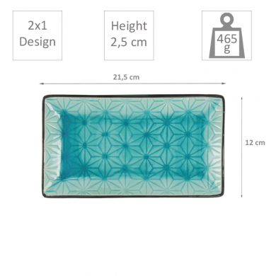 Glassy Turquoise Sushi Set at Tokyo Design Studio (picture 4 of 7)