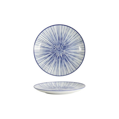 Teller Nippon Blue Lines, Porzellan, &Oslash; 16 cm