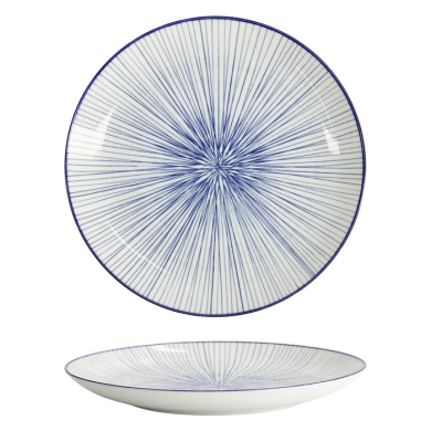 Teller Nippon Blue Lines, Porzellan, &Oslash; 25,7 cm