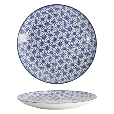 Plate Nippon Blue Stars, Porcelain, &Oslash; 25.7 cm