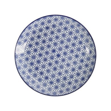 Plate Nippon Blue Stars, Porcelain, Ø 25.7 cm, Item No. 17957
