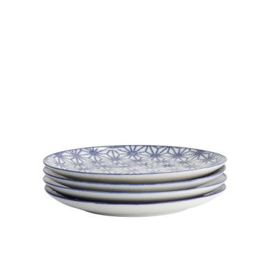 Teller-Set Nippon Blue Blau/Weiß, 4-tlg., Porzellan, Ø 20,6 cm, Art.-Nr. 17959