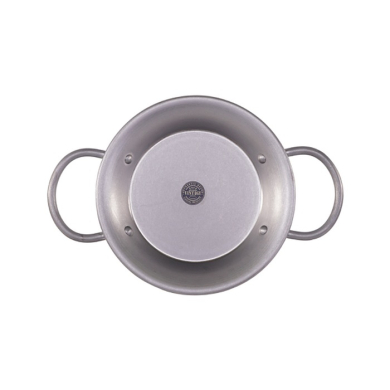 Paella Pan Vintage Silver, Stainless Steel, &Oslash; 18 &times; 2.8 cm
