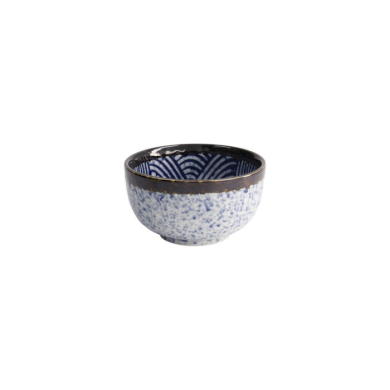 Bowl Aisai Seigaiha, Stoneware, 550 ml, Item No. 18573