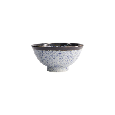 Rice Bowl Aisai Seigaiha, Stoneware, 600 ml, Item No. 18576