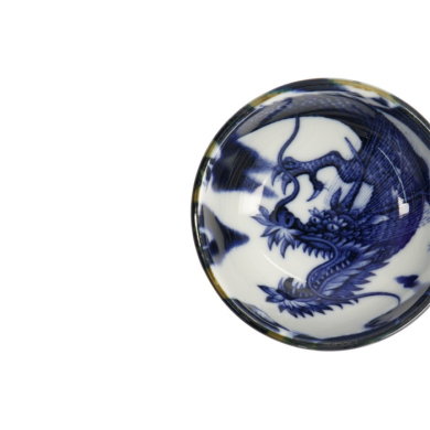 Saucenschale Japonism Dragon Blau, Porzellan, Ø 8,7 cm, Art.-Nr. 18752