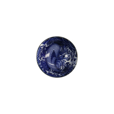 Bowl Japonism Carp Blue, Porcelain, 350 ml, Item No. 18754