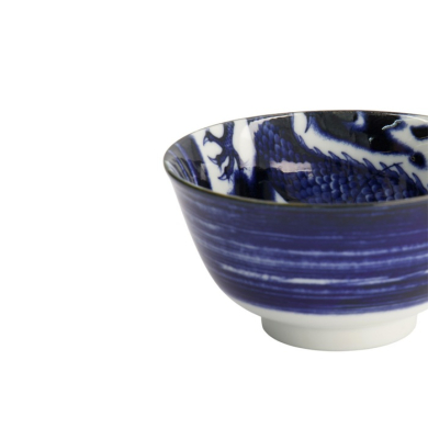 Bowl Japonism Dragon Blue, Porcelain, 350 ml, Item No. 18756