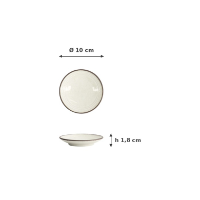 Plate Hime Kobiki Light Green, Stoneware, Ø 10 cm, Item No. 18862