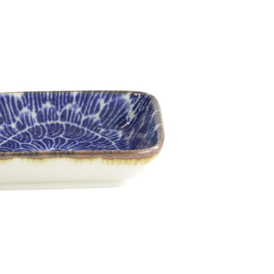Rectangular Sauce Bowl Ohuke Dahlia, Porcelain, 9.5 × 7 × 2.3 cm, Item No. 18883