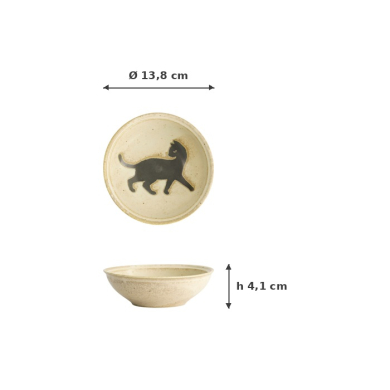 Bowl Neko Maruke, Porcelain, 280 ml, Item No. 18968