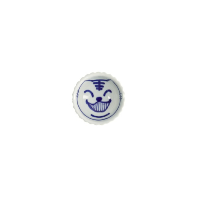 Sauce Bowl Neko Maruke Blue, White, Porcelain, 120 ml, Item No. 18973