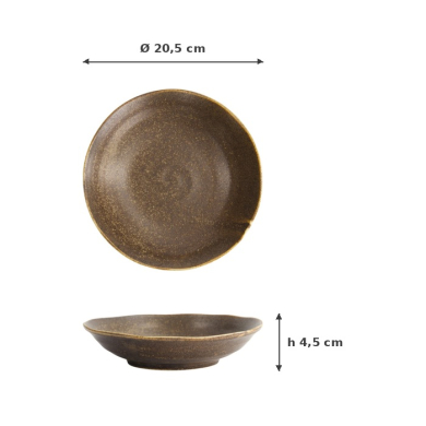 Nudelschale Iga Matte, Keramik, 20,5 × 4,5 cm, Art.-Nr. 20324